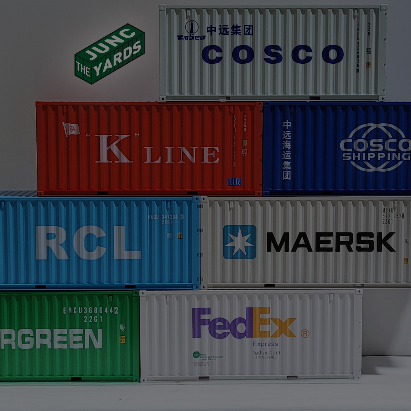 Blank shipping container canvases