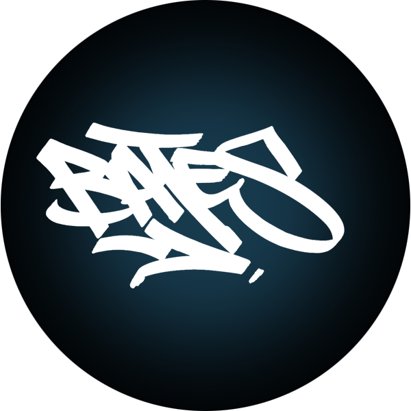 Authentic Bates graffiti tag signature on the art collectible model