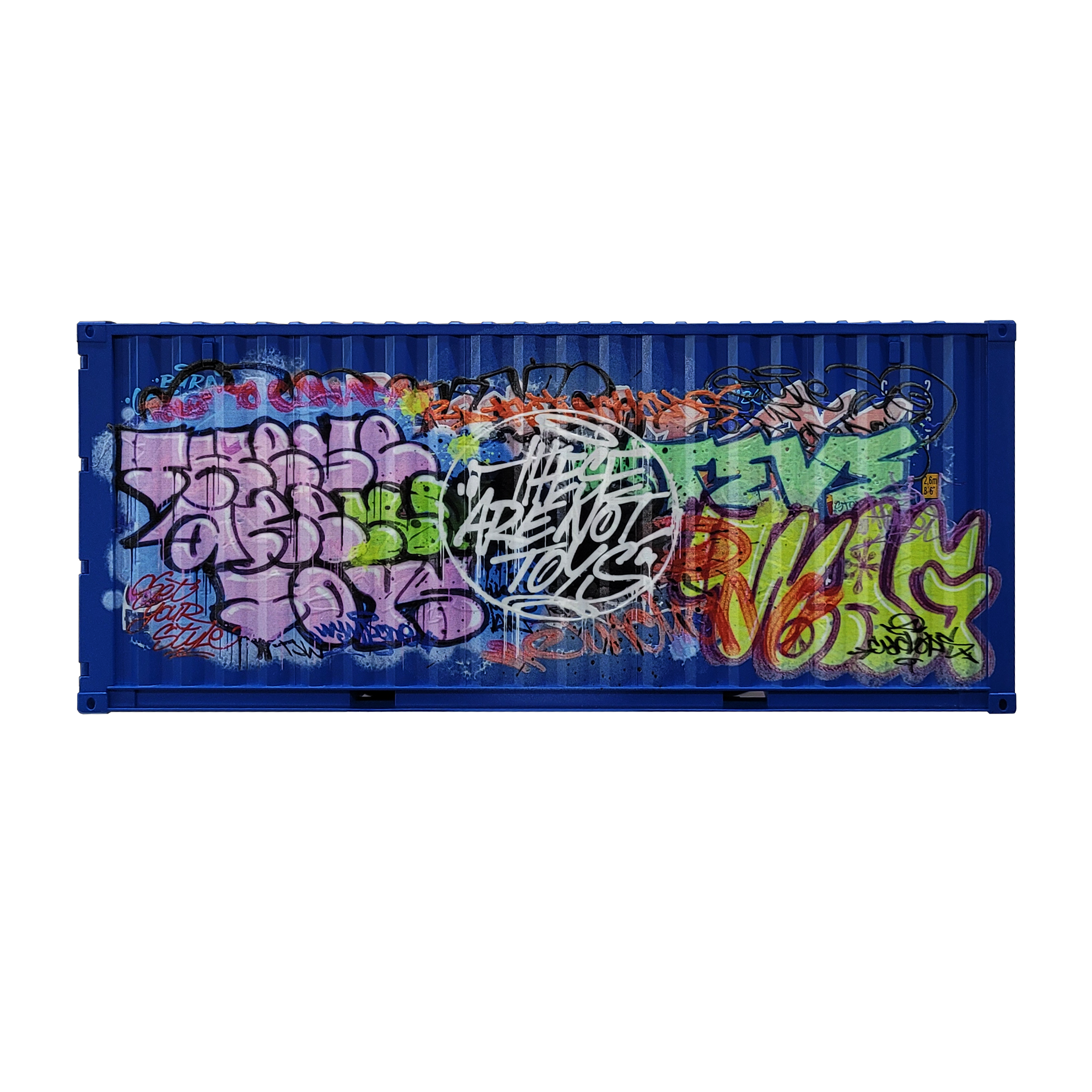 Blanks - "Spray Your Way" Upcycled 1/20 Shipping Container - These Are Not Toys