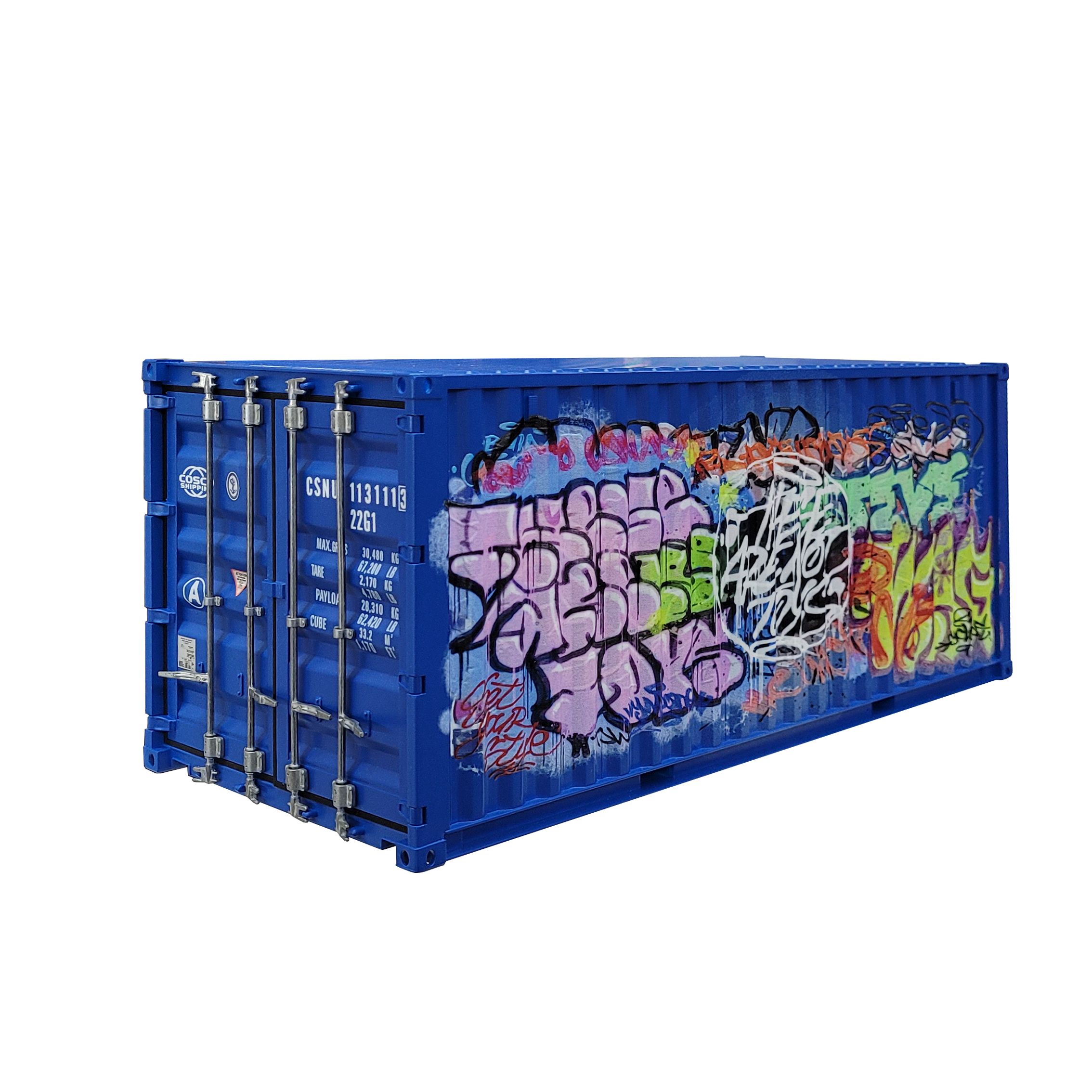 Blanks - "Spray Your Way" Upcycled 1/20 Shipping Container - These Are Not Toys