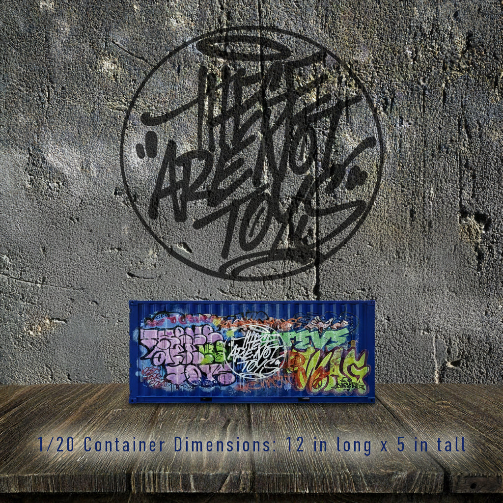 Blanks - "Spray Your Way" Upcycled 1/20 Shipping Container - These Are Not Toys